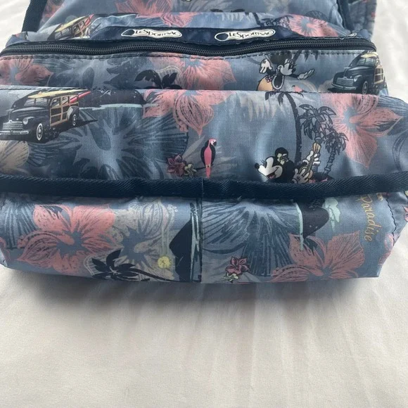 LeSportsac Disney Mickey Paradise Mini Backpack & Pouch Japan Exclusive - Picture 8 of 11